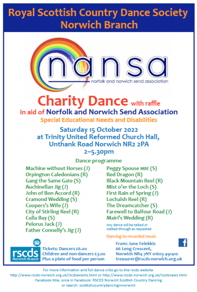 Norwich Charity Dance information 